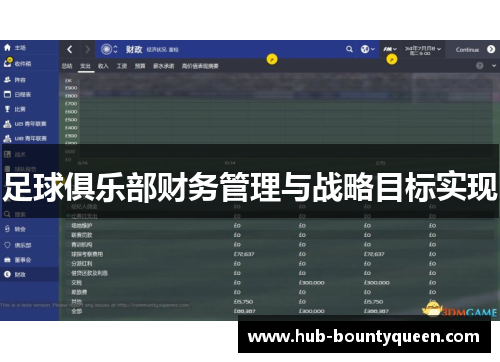 足球俱乐部财务管理与战略目标实现